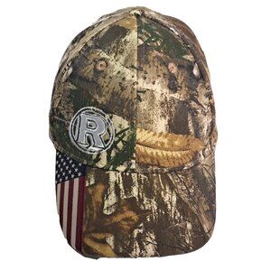 Baseball Hat Camo American Flag R Embroidery Cap Strap Adjust Realtree Hunting